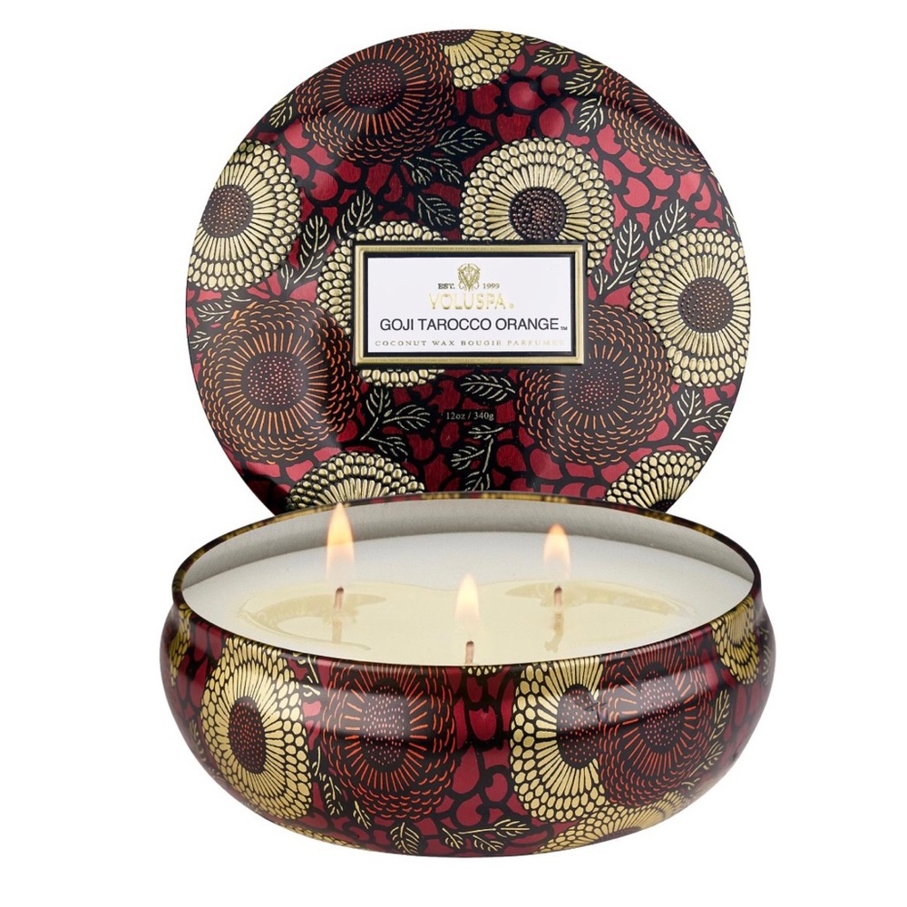 Goji Tarocco Orange Candle 3-wick 12oz